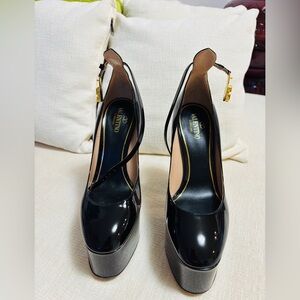 Valentino Black Patent Leather Heels